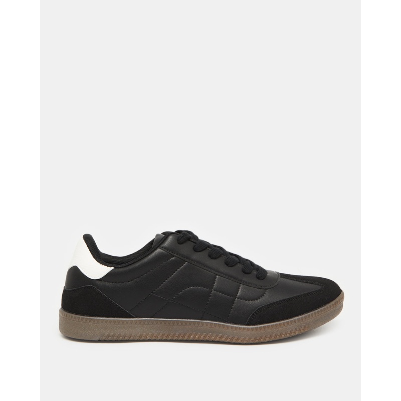 Men Navy Material Block Sneaker