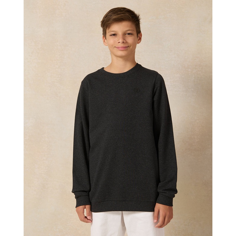 Senior Boys Black And Beige T-Shirt (Pack of 2)