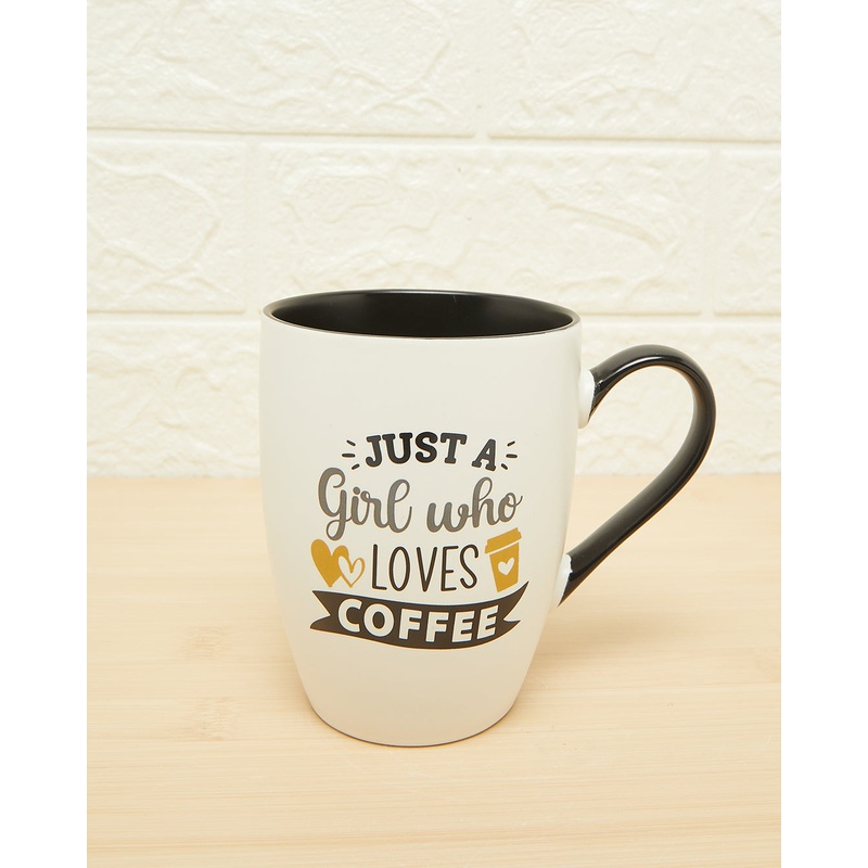 Black Just A Girl Who Loves Coffee Mug