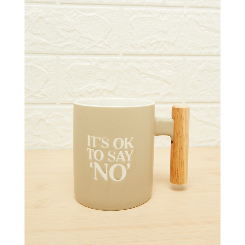 Grey It’S Ok To Say No Mug