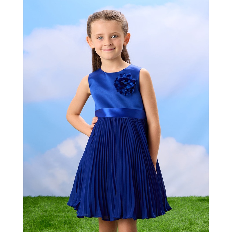 Girls Blue Embellished Dress|2-3 Years|3-4 Years|4-5 Years|5-6 Years|6-7 Years|7-8 Years