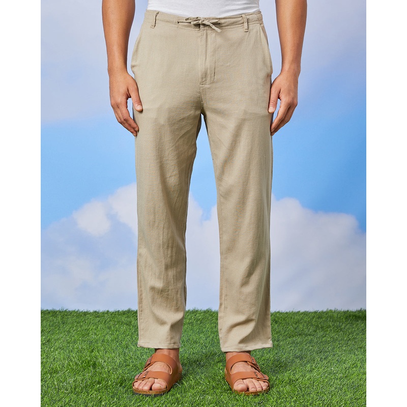 Men Beige Relax Fit Trouser|Small|Medium|Large|X-Large|XX-Large