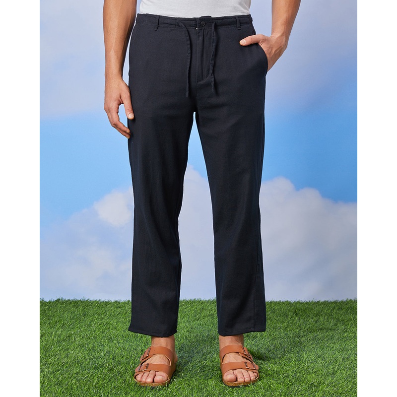 Men Navy Relax Fit Trousers|Small|Medium|Large|X-Large|XX-Large