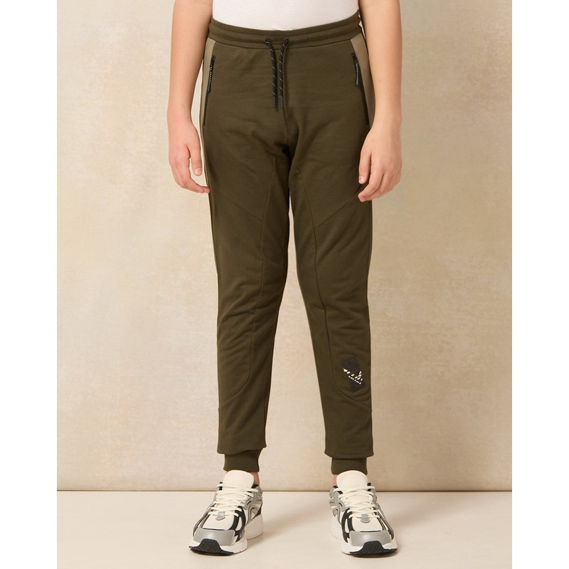 Senior Boys Olive Cut & Sew Active Pants