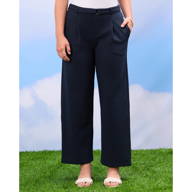 Senior Girls Navy Wide leg Trouser