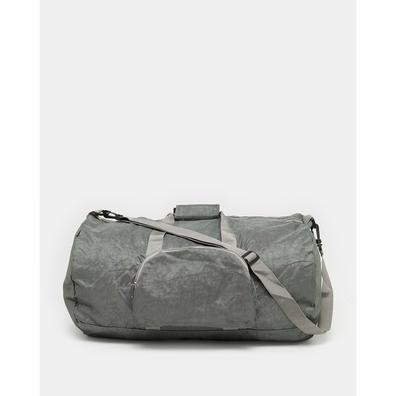 Beige Foldable Duffle Bag