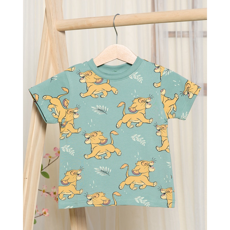 Infant Boys Olive Simba Printed T-Shirt