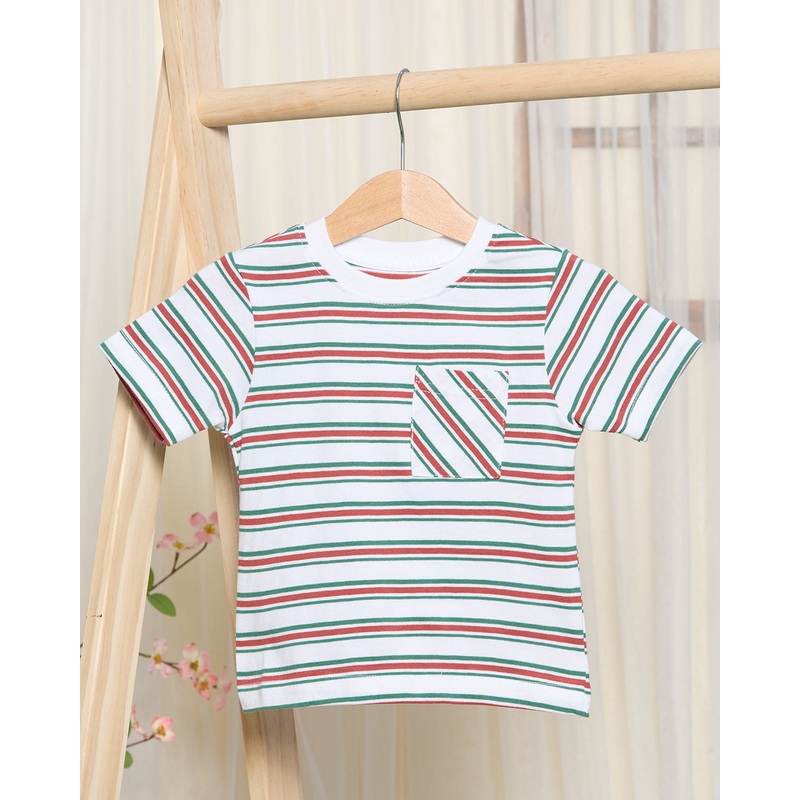 Infant Girls Brown Striped T-Shirt