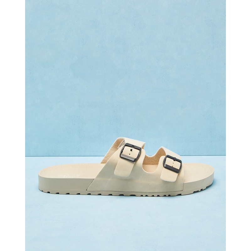 Men Beige Buckle Slide|EU40|EU41|EU42|EU43|EU44|EU45