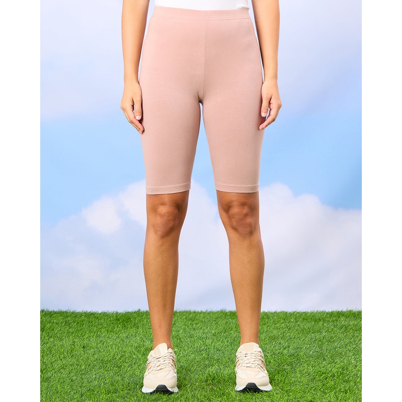 Women Pink Solid Biker Shorts|UK8|UK10|UK12|UK14|UK16|UK18