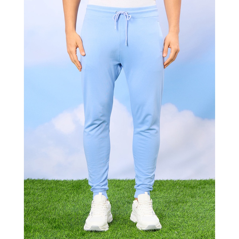 Men Blue Plain Active Pants|Small|Medium|Large|X-Large|XX-Large