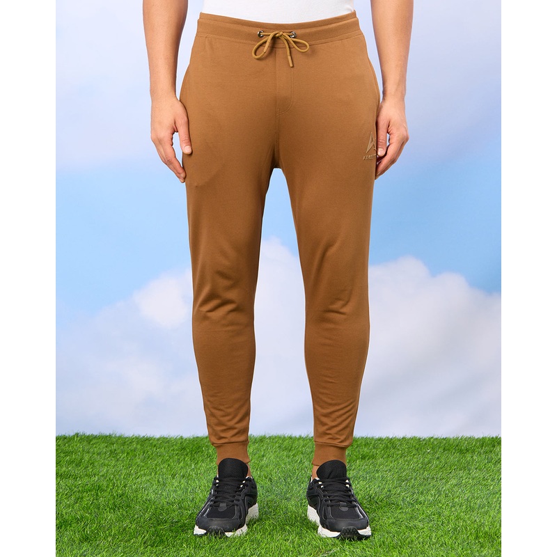 Men Brown Solid Active Pants|Small|Medium|Large|X-Large|XX-Large