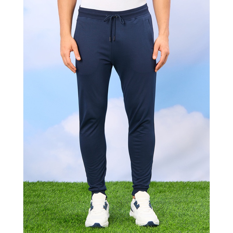 Men Navy Plain Active Pants|Small|Medium|Large|X-Large|XX-Large