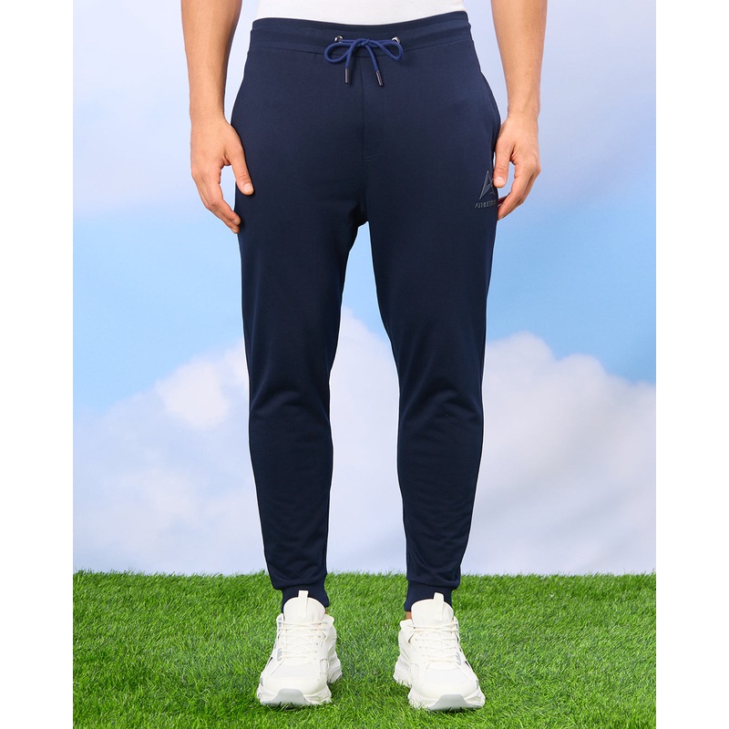 Men Navy Solid Active Track|Small|Medium|Large|X-Large|XX-Large