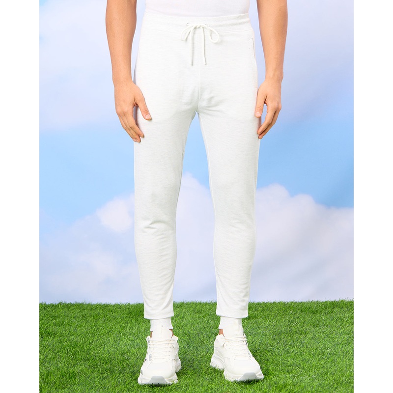 Men White Plain Active Pants|Small|Medium|Large|X-Large|XX-Large