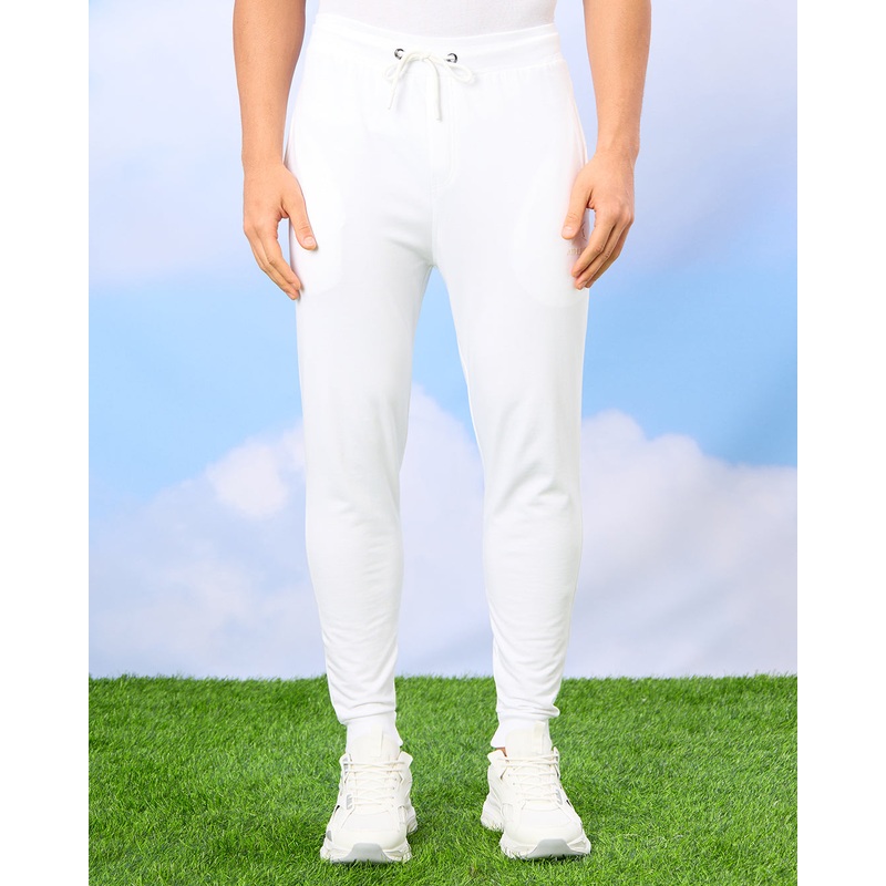 Men White Solid Active Pants|Small|Medium|Large|X-Large|XX-Large