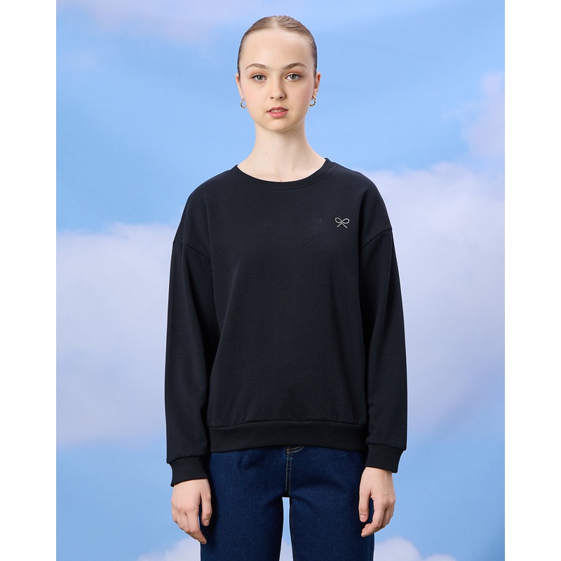 Senior Girls Black And Grey Sweatshirt Set (Pack of 2)