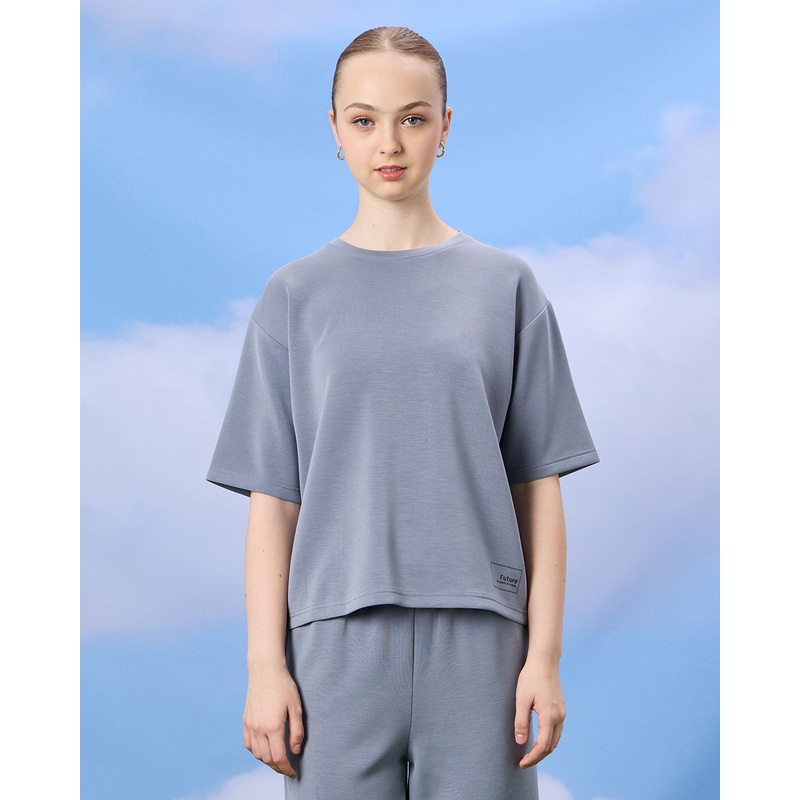 Senior Girls Grey Scuba Top|8-9 Yrs (S)|9-10 Yrs (M)|11-12 Yrs (L)|13-14 Yrs (XL)|15-16 Yrs (XL)