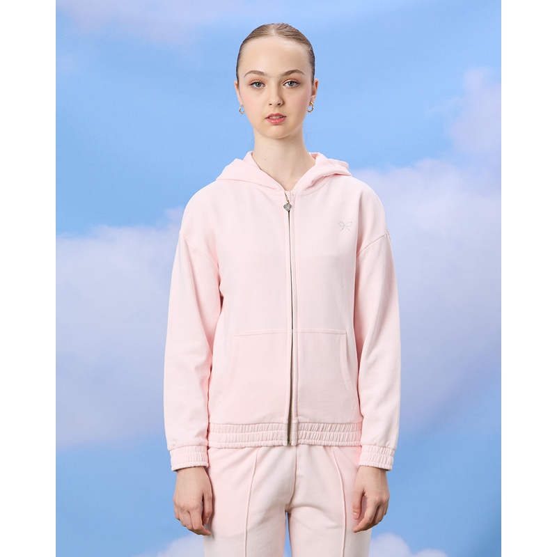 Senior Girls Pink Hooded Sweatshirt