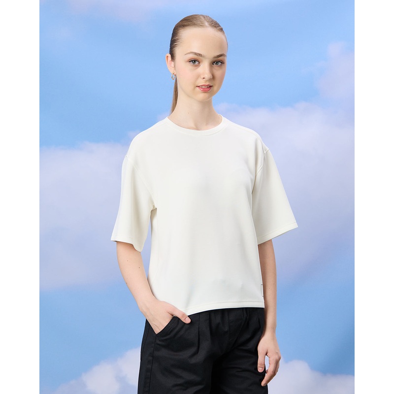 Senior Girls White Scuba Top|8-9 Yrs (S)|9-10 Yrs (M)|11-12 Yrs (L)|13-14 Yrs (XL)|15-16 Yrs (XL)