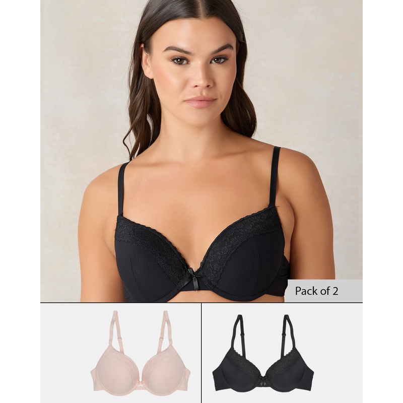 Women Assorted Push Up Bra (Pack of 3)