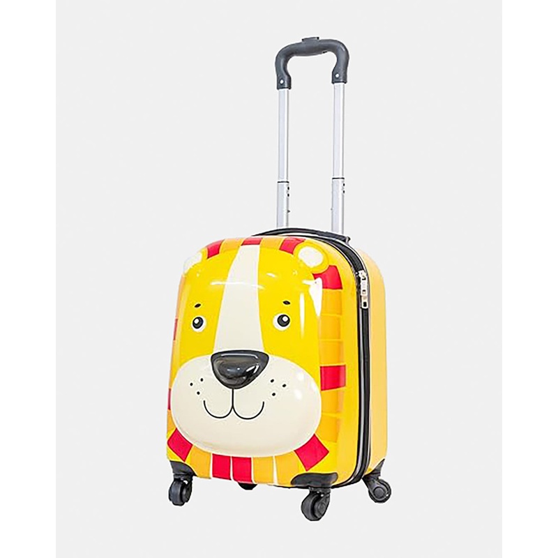Yellow Lion Hard-Sided Kids Trolley Bag (18 Inch)