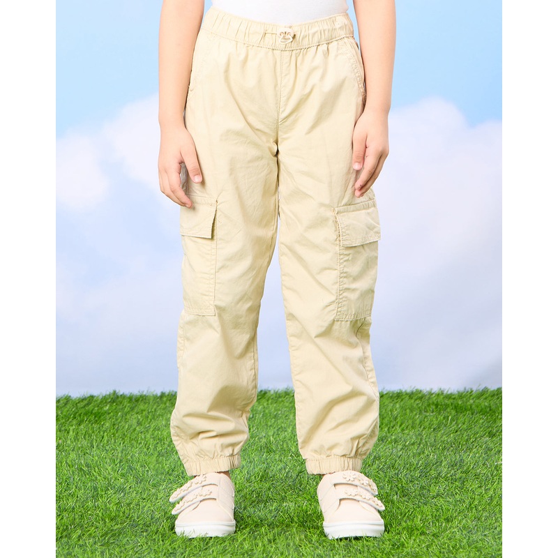 Boys Beige Parachute Pants|2-3 Years|3-4 Years|4-5 Years|5-6 Years|6-7 Years|7-8 Years