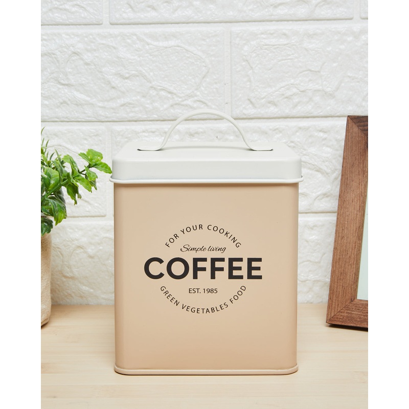Pink Square Coffee Canister