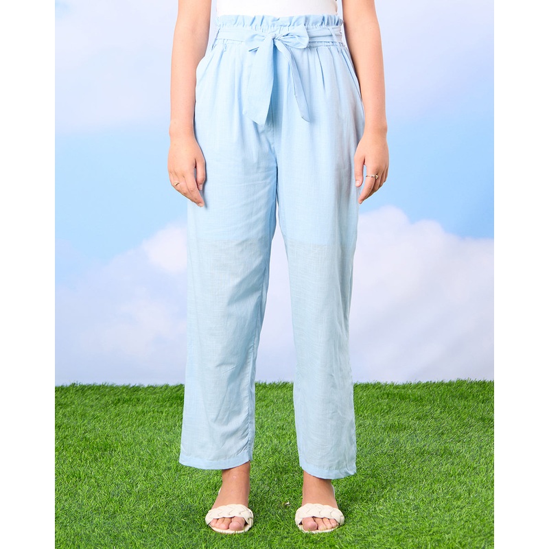 Senior Girls Blue Tapered Pants