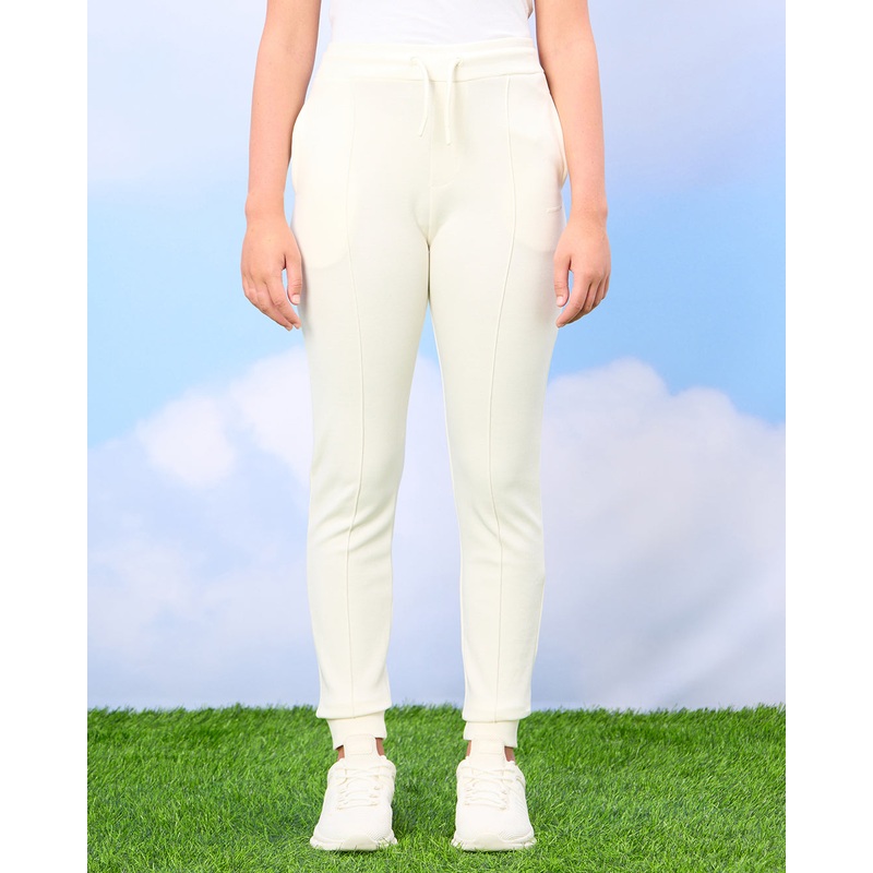 Senior Girls Cream Active Pants