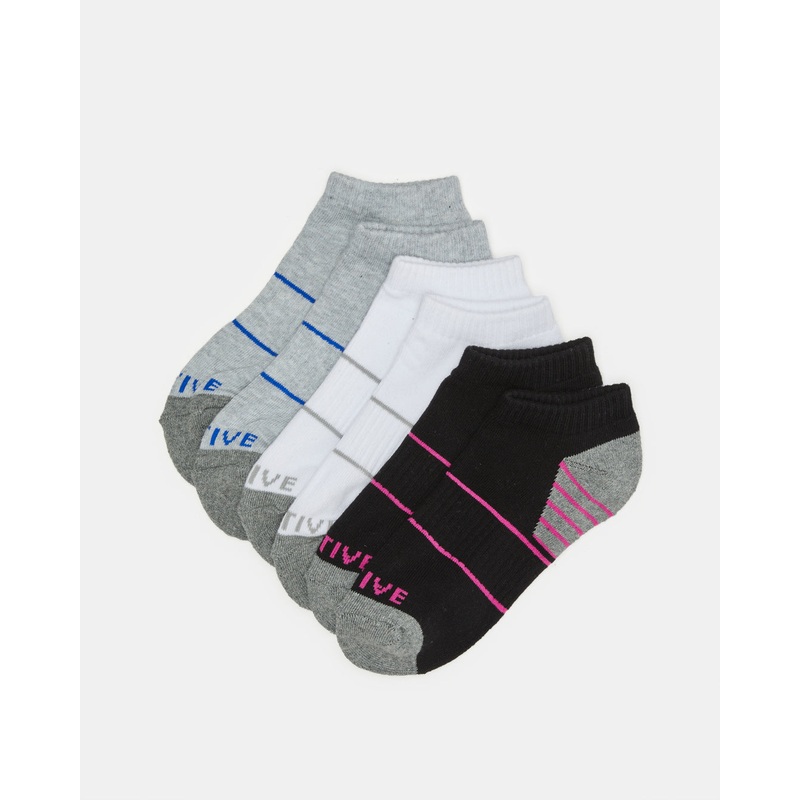 Women Assorted Ankle Length Sports Socks (3 Pairs)