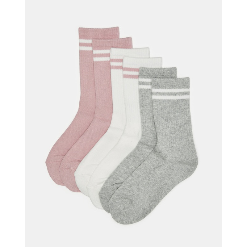Women Assorted Mid Length Socks (3 Pairs)