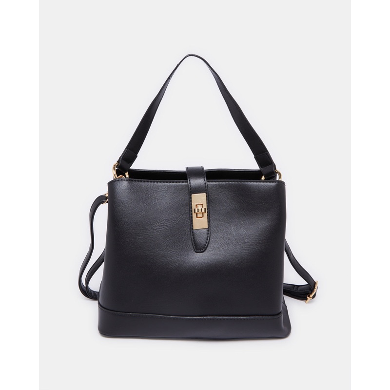 Women Black Bucket Bag