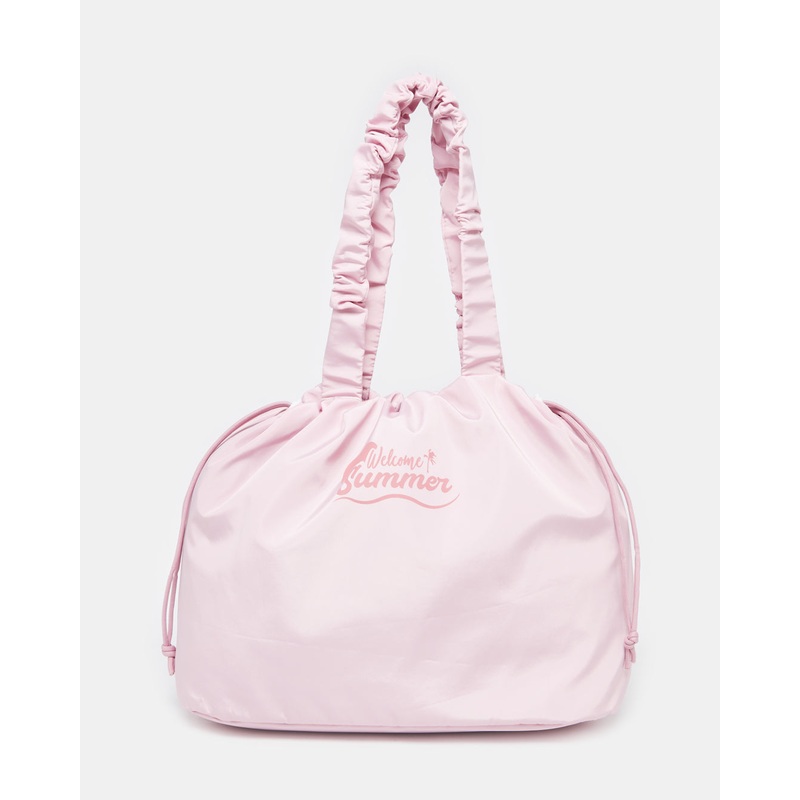 Women Pink Summer Beach Bag