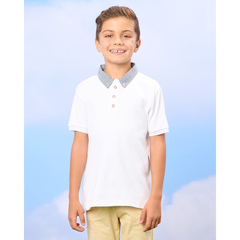 Boys White Polo Shirt|2-3 Years|3-4 Years|4-5 Years|5-6 Years|6-7 Years|7-8 Years