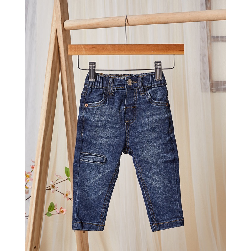 Infant Boys Blue Stretch Denim Jeans