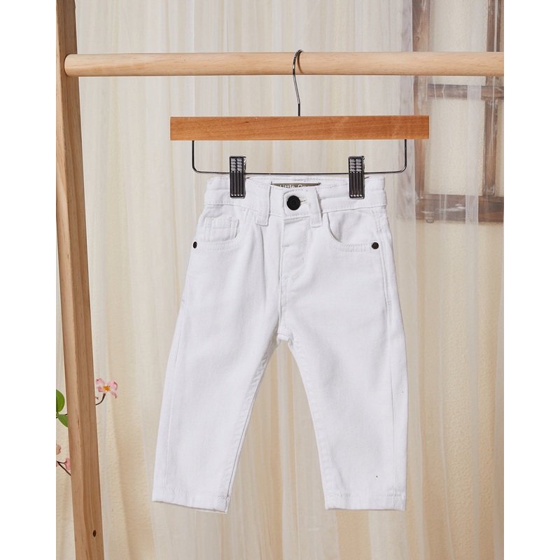 Infant Boys White Denim Jeans|6-9 Months|9-12 Months|12-18 Months|18-24 Months