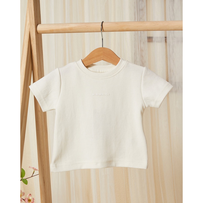 Infant Boys White Minimalist T-Shirt