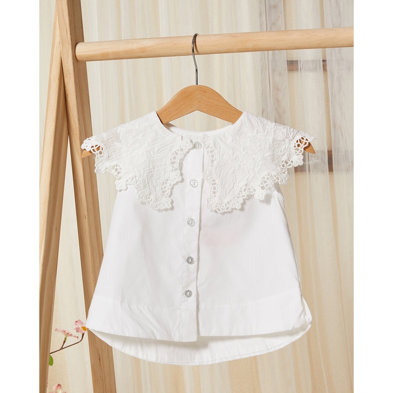 Infant Girls White Lace Blouse