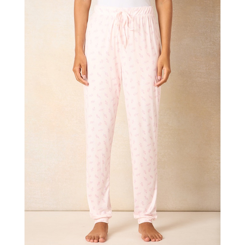 Woman Pink Printed Pyjama Bottom