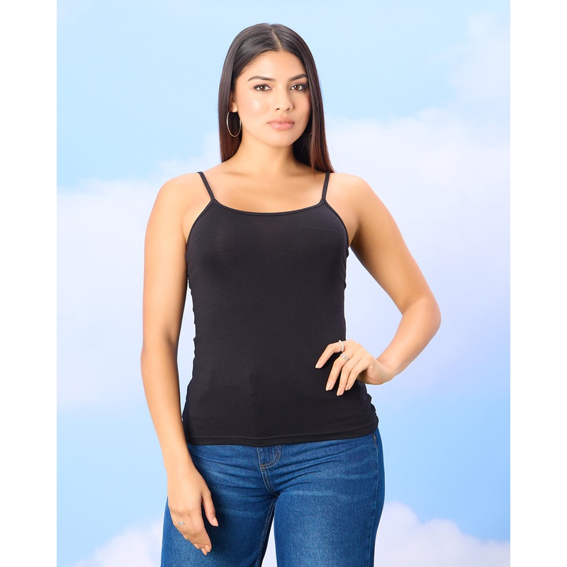 Women Black Solid Vest|UK10|UK12|UK14|UK16|UK18