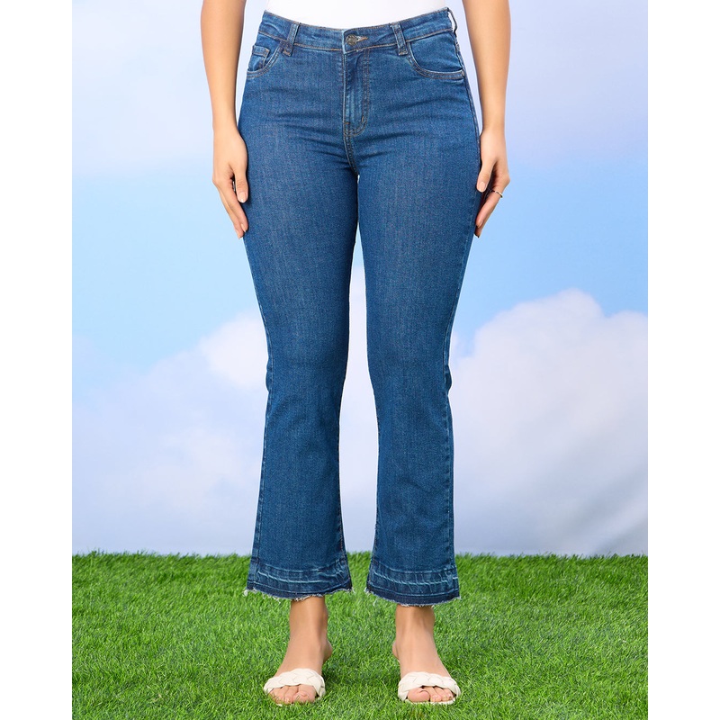 Women Blue Straight Fit Jeans|UK10|UK12|UK14|UK16|UK18