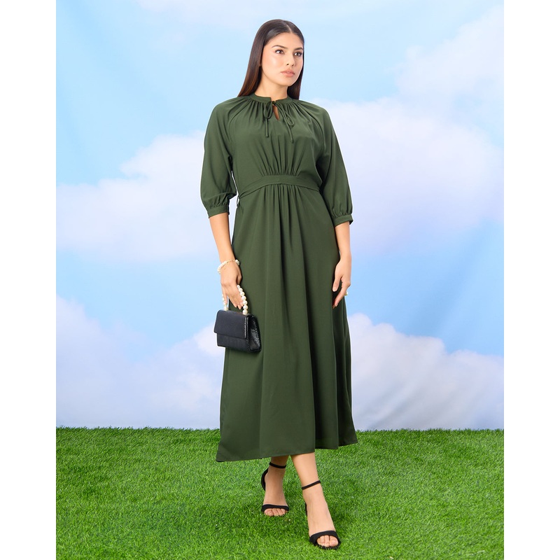 Women Green Casual Dress|UK10|UK12|UK14|UK16|UK18