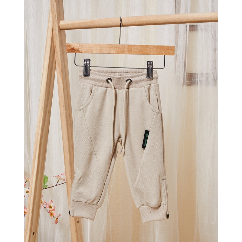Infant Boys Beige Active Track Pants