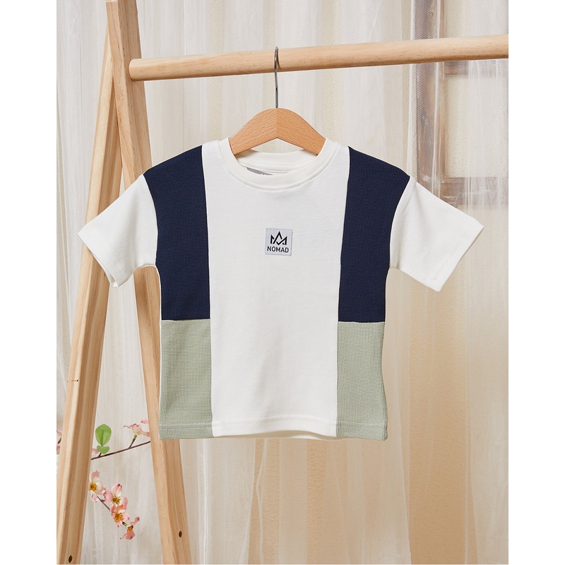 Infant Boys White Cut And Sew T-Shirt