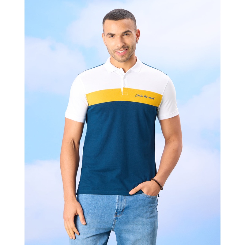 Men Assorted Yarn Dyed Polo Shirt