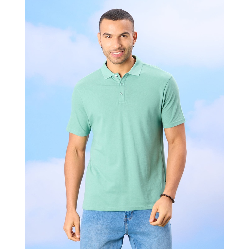 Men Green Basic Polo Shirt|Small|Medium|Large|X-Large|XX-Large