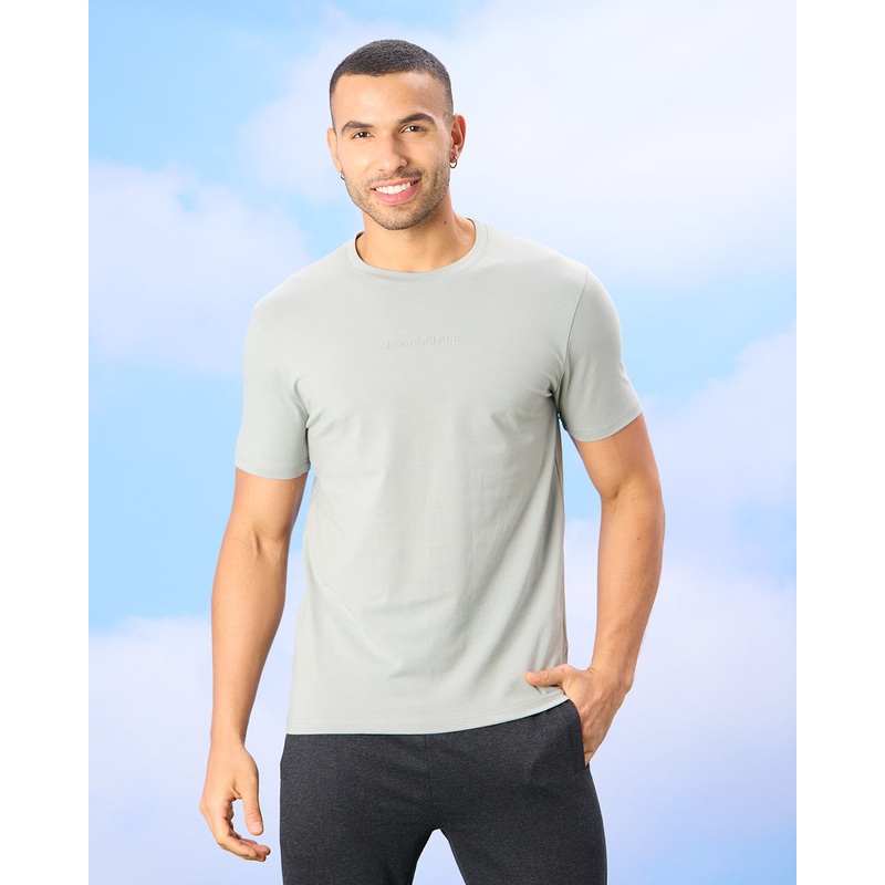 Men Grey Solid Active T-Shirt|Small|Medium|Large|X-Large|XX-Large