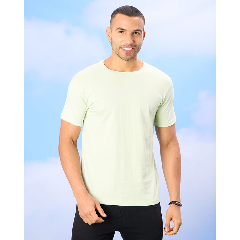 Men Mint Basic Solid T-Shirt|Small|Medium|Large|X-Large|XX-Large