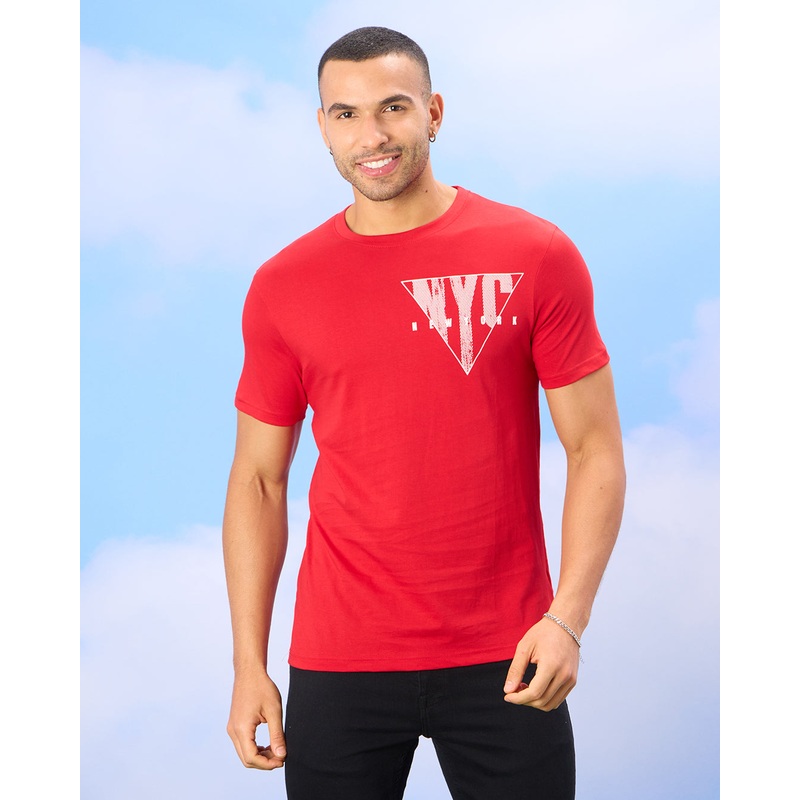 Men Red Graphic T-Shirt|Small|Medium|Large|X-Large|XX-Large